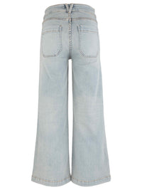 KUT Meg High Rise Wide Leg Jean | Square Patch Pocket | Brilliant Blue