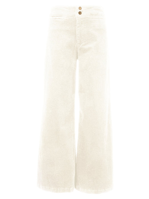 Meg Wide Leg Corduroy - Ivory