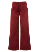 Jean HR Straight Leg -Cranberry Velvet