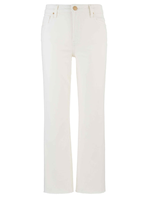 Kelsey High Rise Ankle Flare Jeans in Ecru | Kut From the Kloth