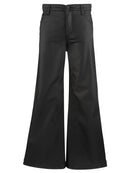 Meg HR Fab AB Wide Leg Wide Hem-Matte Black
