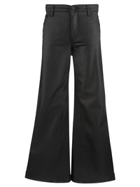 Meg HR Fab AB Wide Leg Wide Hem-Matte Black