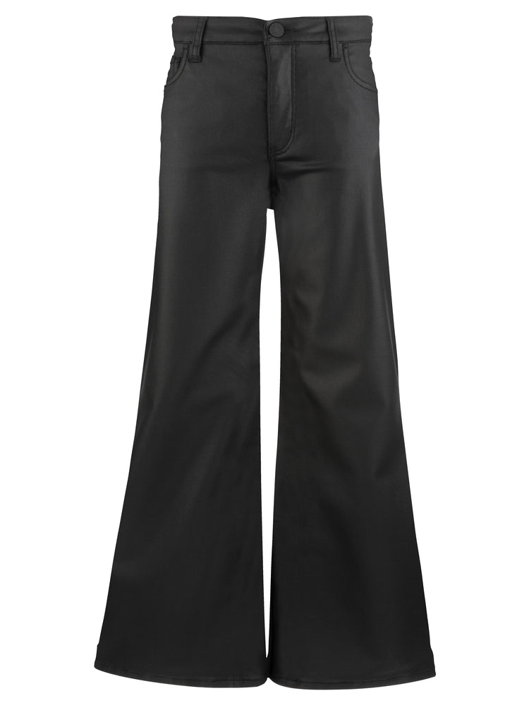Meg HR Fab AB Wide Leg Wide Hem-Matte Black