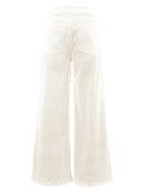 Meg Wide Leg Corduroy - Ivory