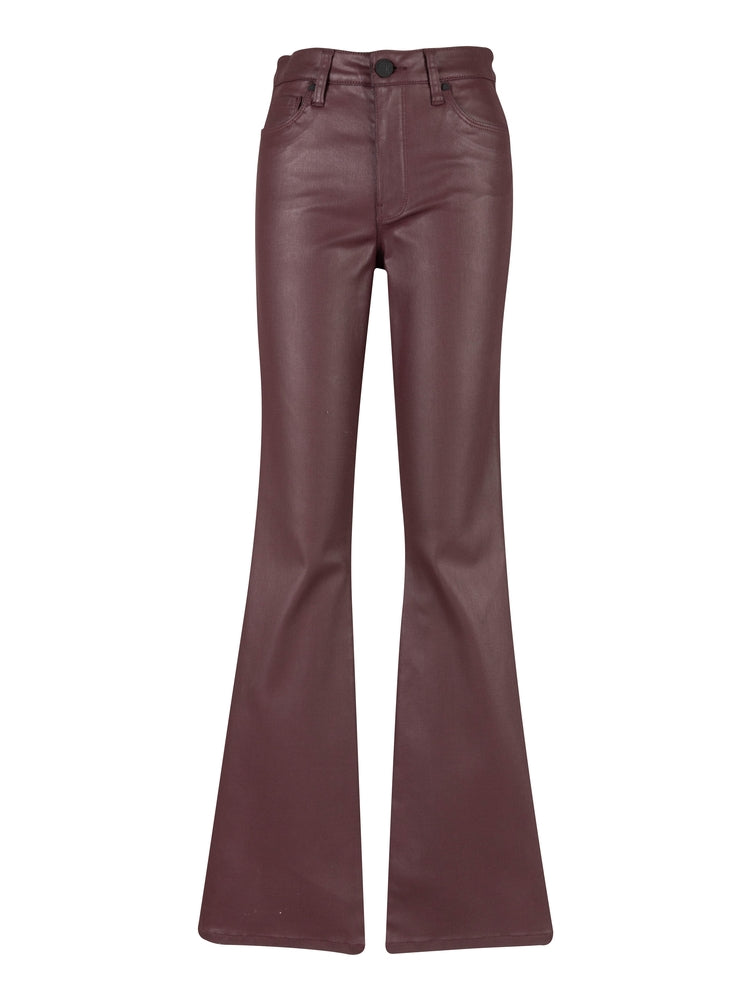 Ana HR Fab AB Flare Burgundy Coated Denim