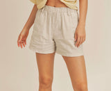 Natural Linen Shorts