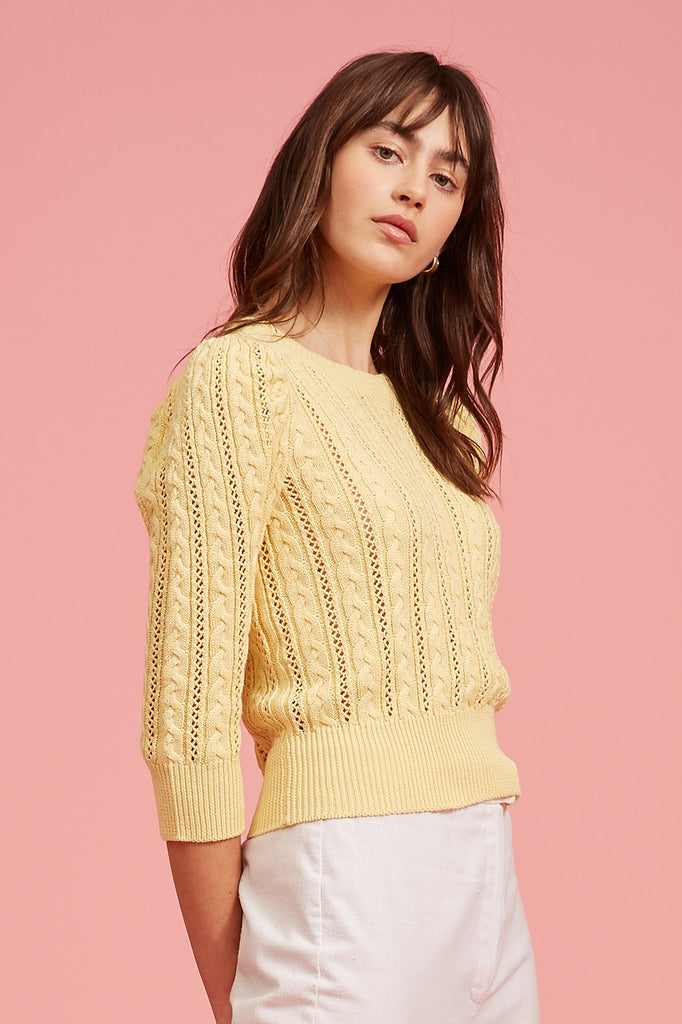 Madison Cable Knit Sweater