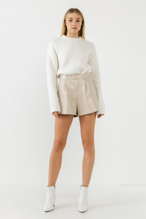 Shiny Leather Short | Adore Boutique women's clothing & accessories