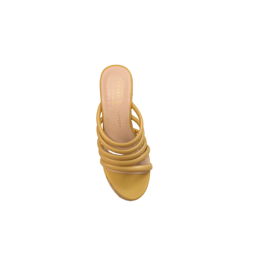 Eleana Neutral Yellow Comfy Wedge Sandal