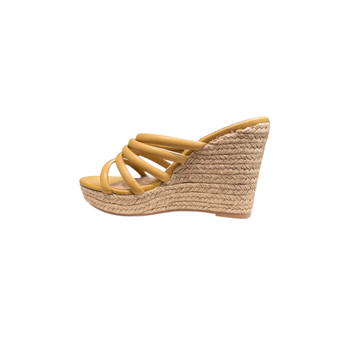 Eleana Neutral Yellow Comfy Wedge Sandal