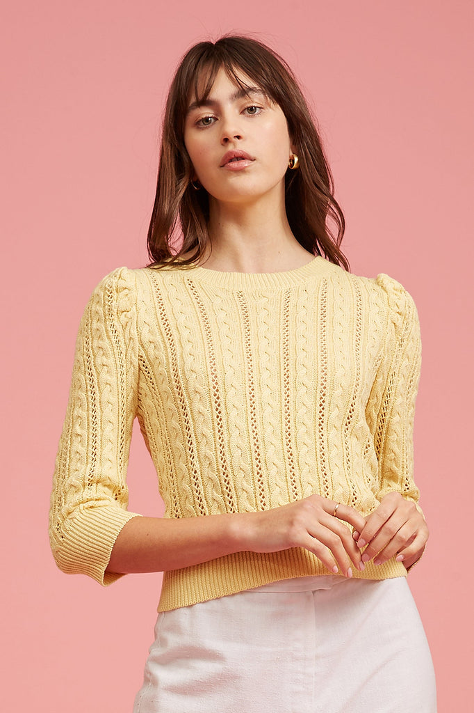 Madison Cable Knit Sweater