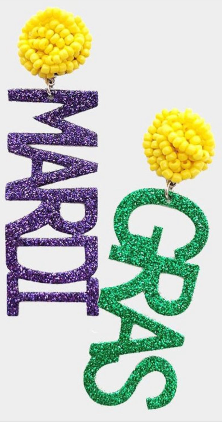 Mardi Gras Glitter Bling