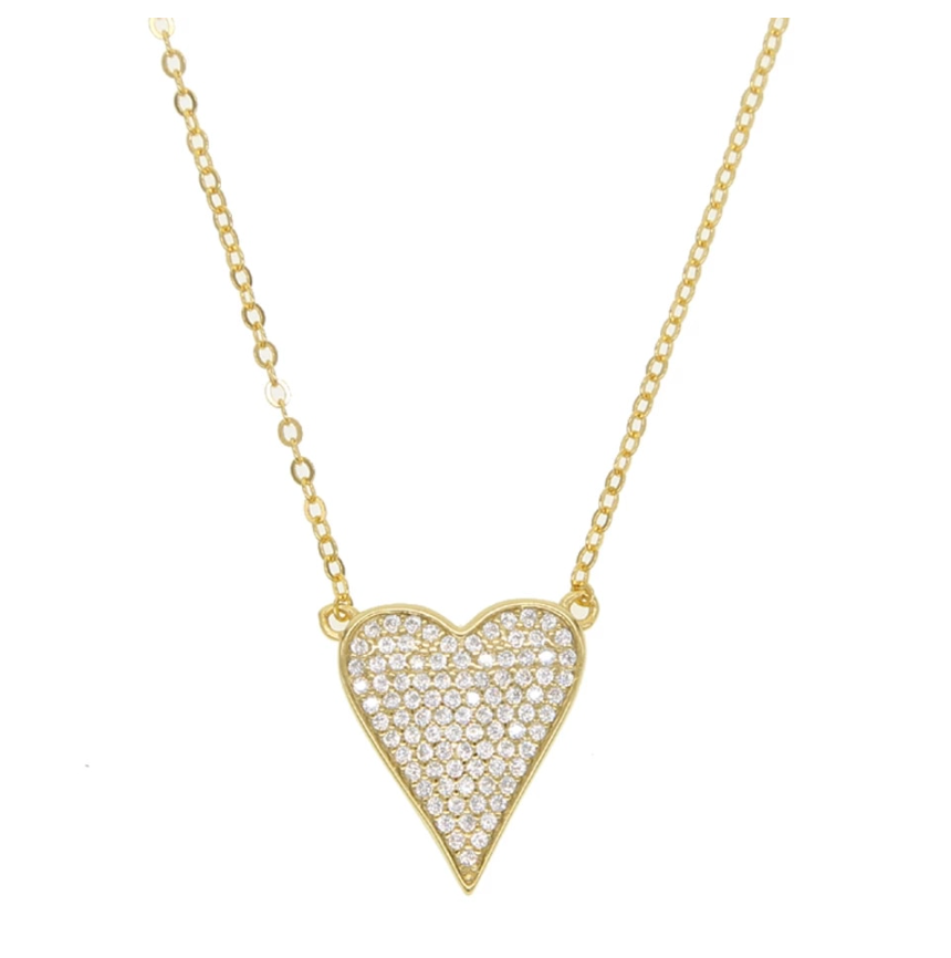 Full Heart Pendant Necklace