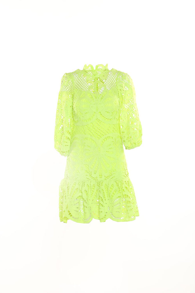 Lime Lace Dress