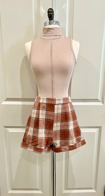 Back and Forth Plaid Short