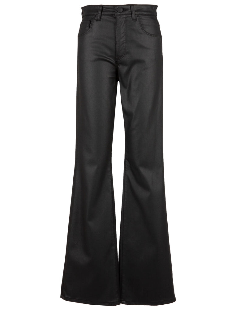 Ana HR Fab AB Flare Black Coated Denim